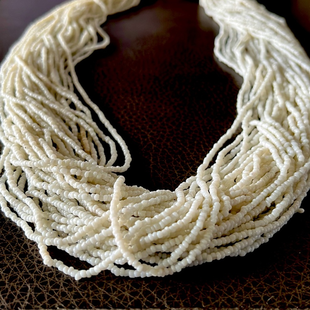 Multi-Stranded Moonstone Pearl Statement Necklace - image 2